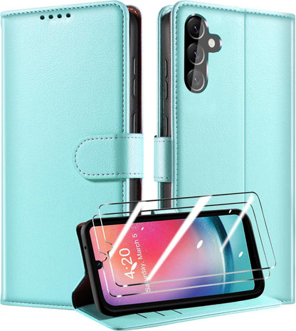 Handyhülle für Samsung Galaxy A24 4G 5G + Panzer Schutz Glas