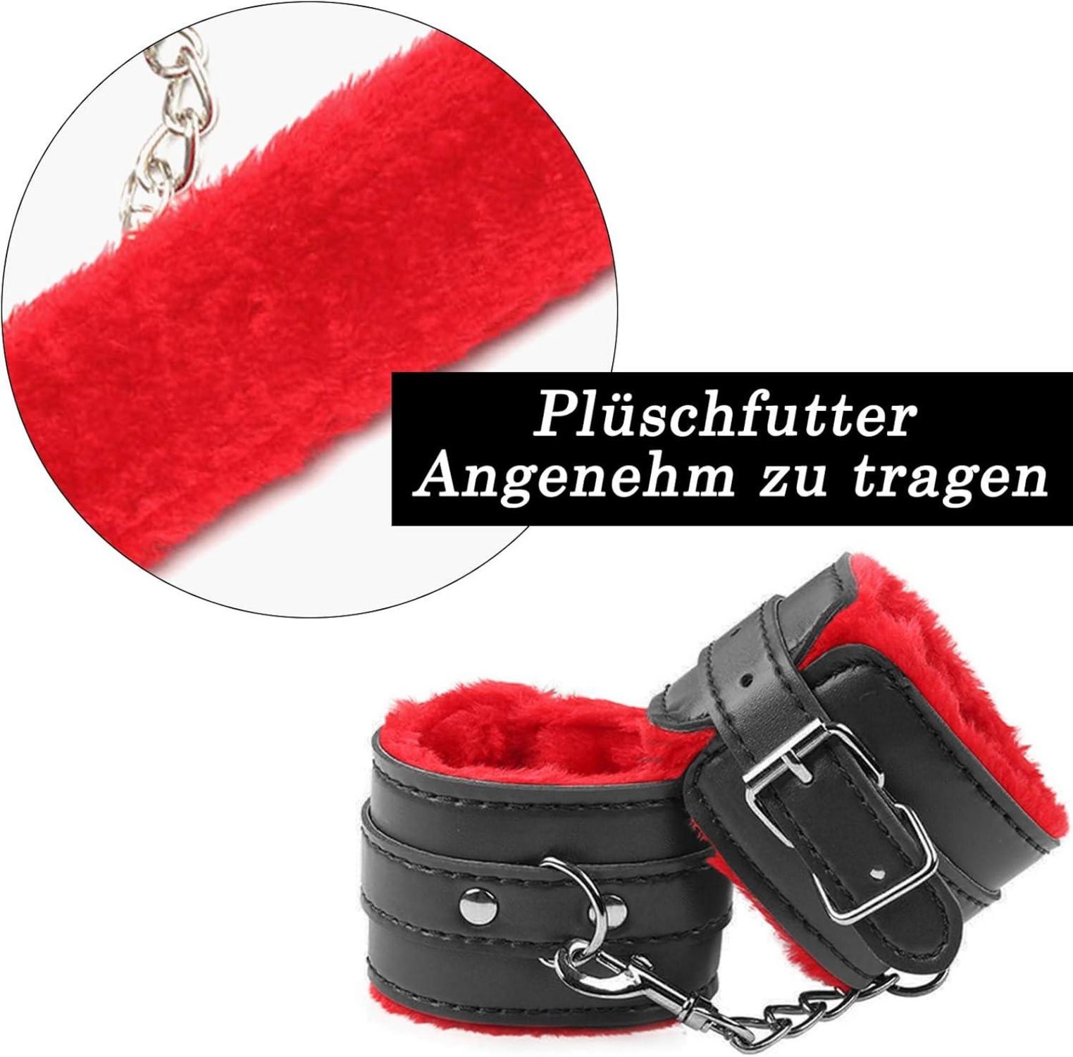 Bondage Handschellen und Augenbinde Set für intensives Sexspiel