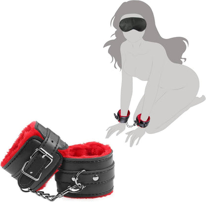Bondage Handschellen und Augenbinde Set für intensives Sexspiel