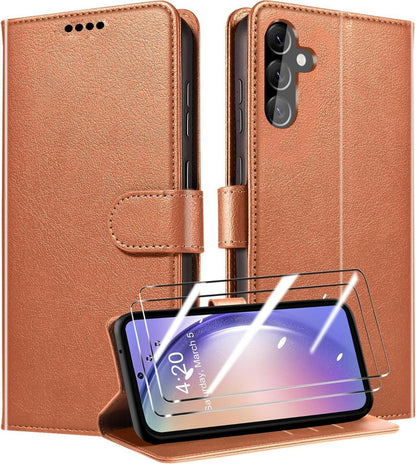 QHOHQ Handyhülle Samsung Galaxy A54 5G + 2 Panzer Glas