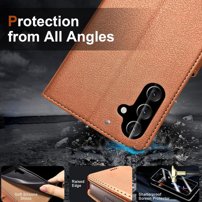 Handyhülle Samsung Galaxy A54 5G PU Schutzhülle Magnet Flip Case RFID Schutz