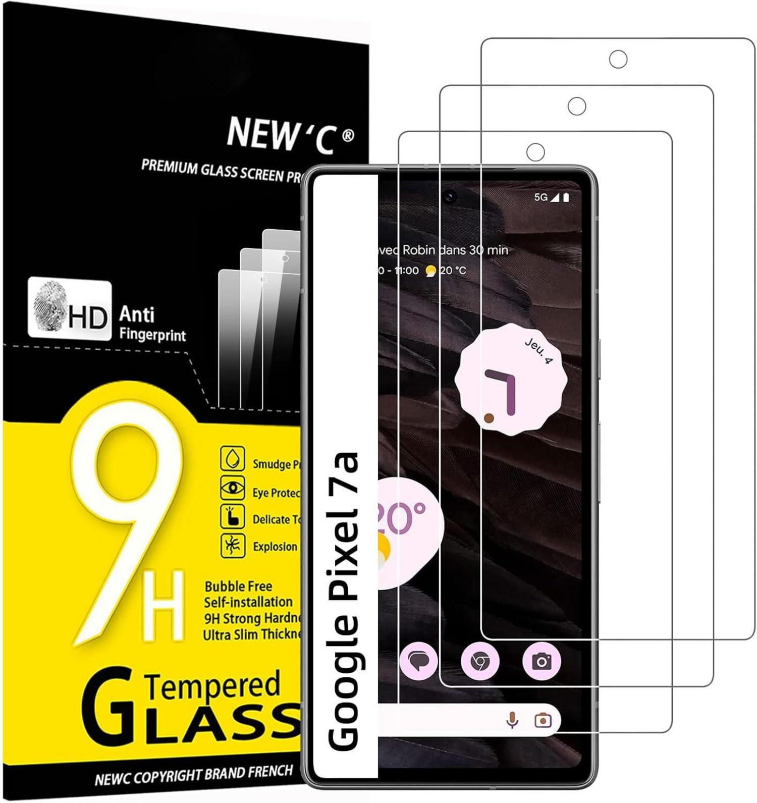 Panzer Schutz Glas Google Pixel 7a 3er Pack 9H Härte Ultra-klar
