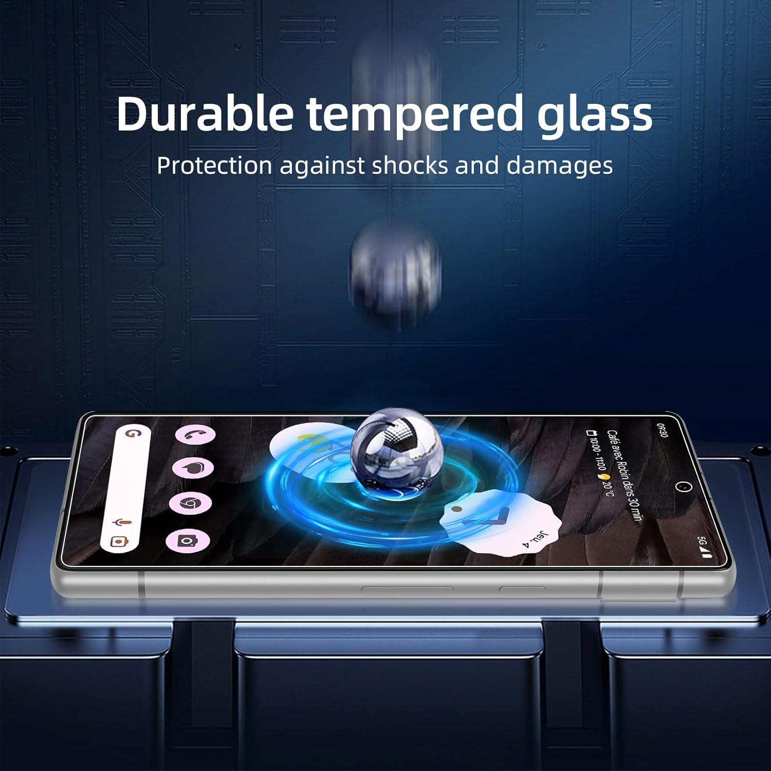 Panzer Schutzglas Google Pixel 7a 3 Stück 9H HD 0.33mm Ultra-klar