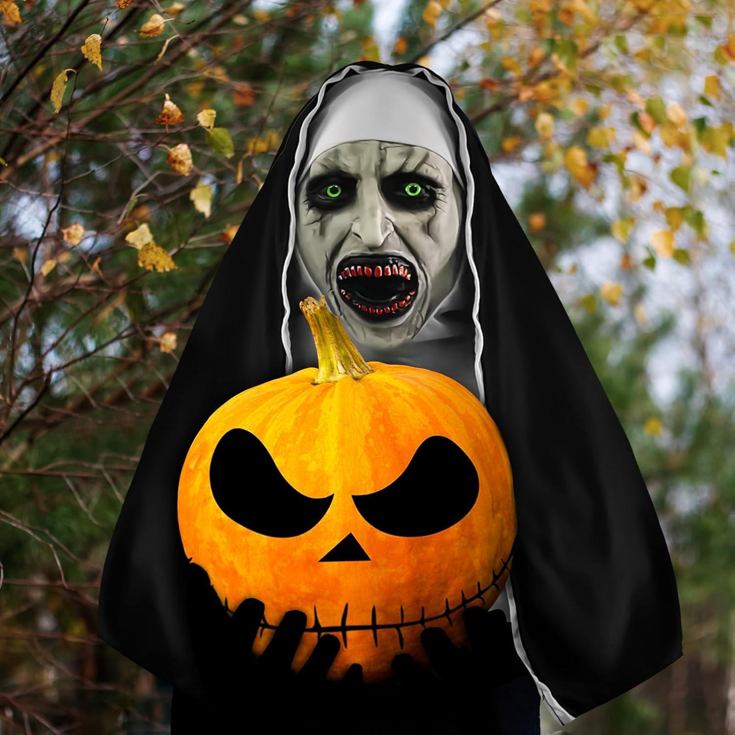 FUFRE Halloween Skelettmaske Latex Horror Totenkopf Schädelmaske