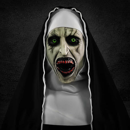 Halloween Skelett Maske Nonne Horror Latex Totenkopf Schädel Masken