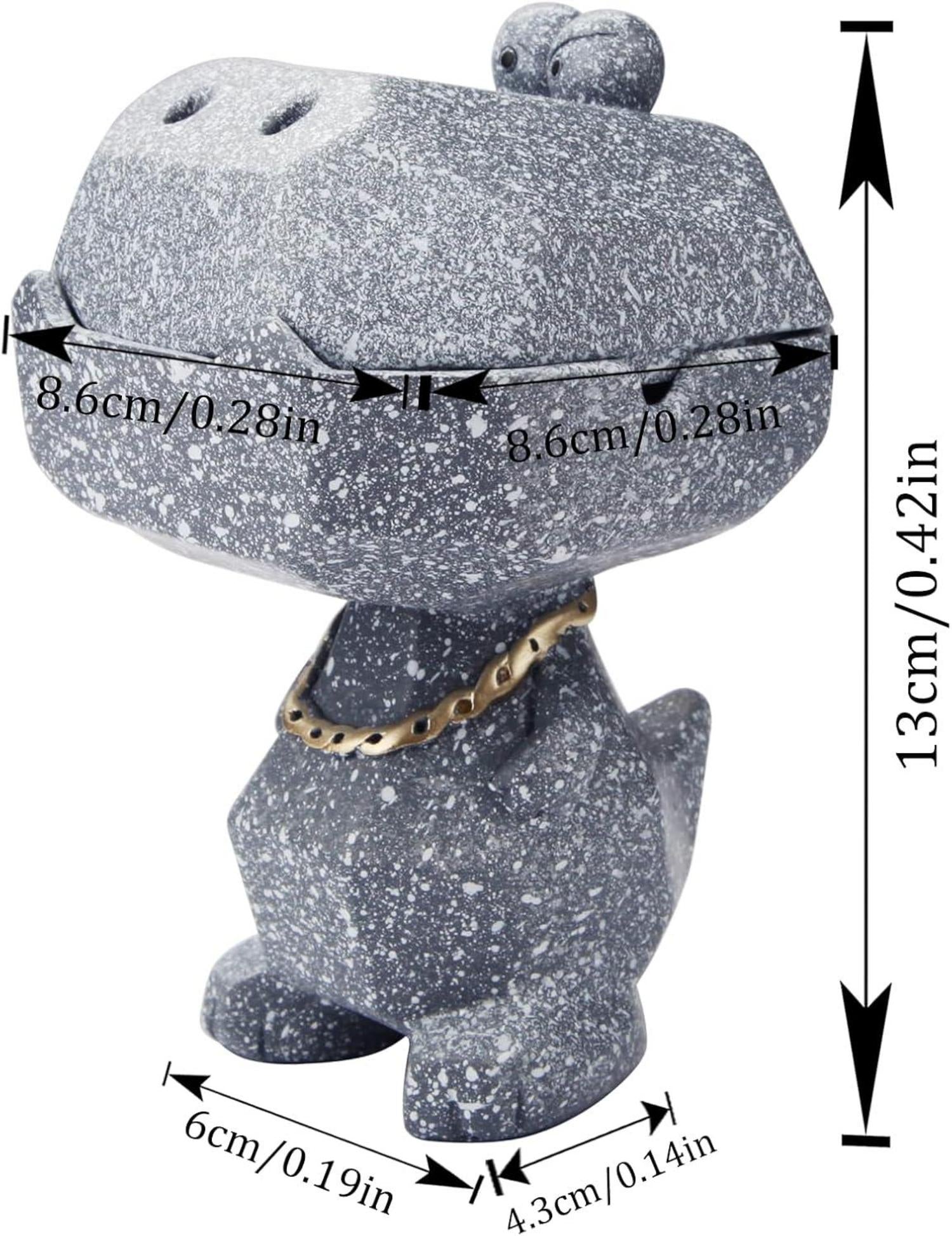Großer winddichter Krokodil-Aschenbecher für Draußen