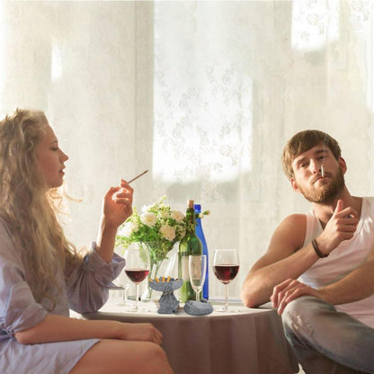 Aschenbecher Krokodil Grau Groß Deckel Draußen Lustig 14cm