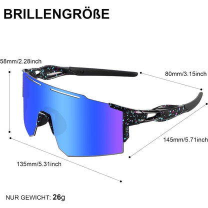 Sportbrille mit UV400 Schutz und Wechselgläsern