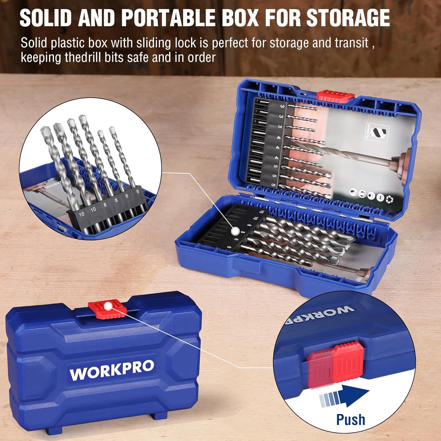 15tlg. Steinbohrer Set mit Aufbewahrungskoffer, 3-10mm Bohrerset