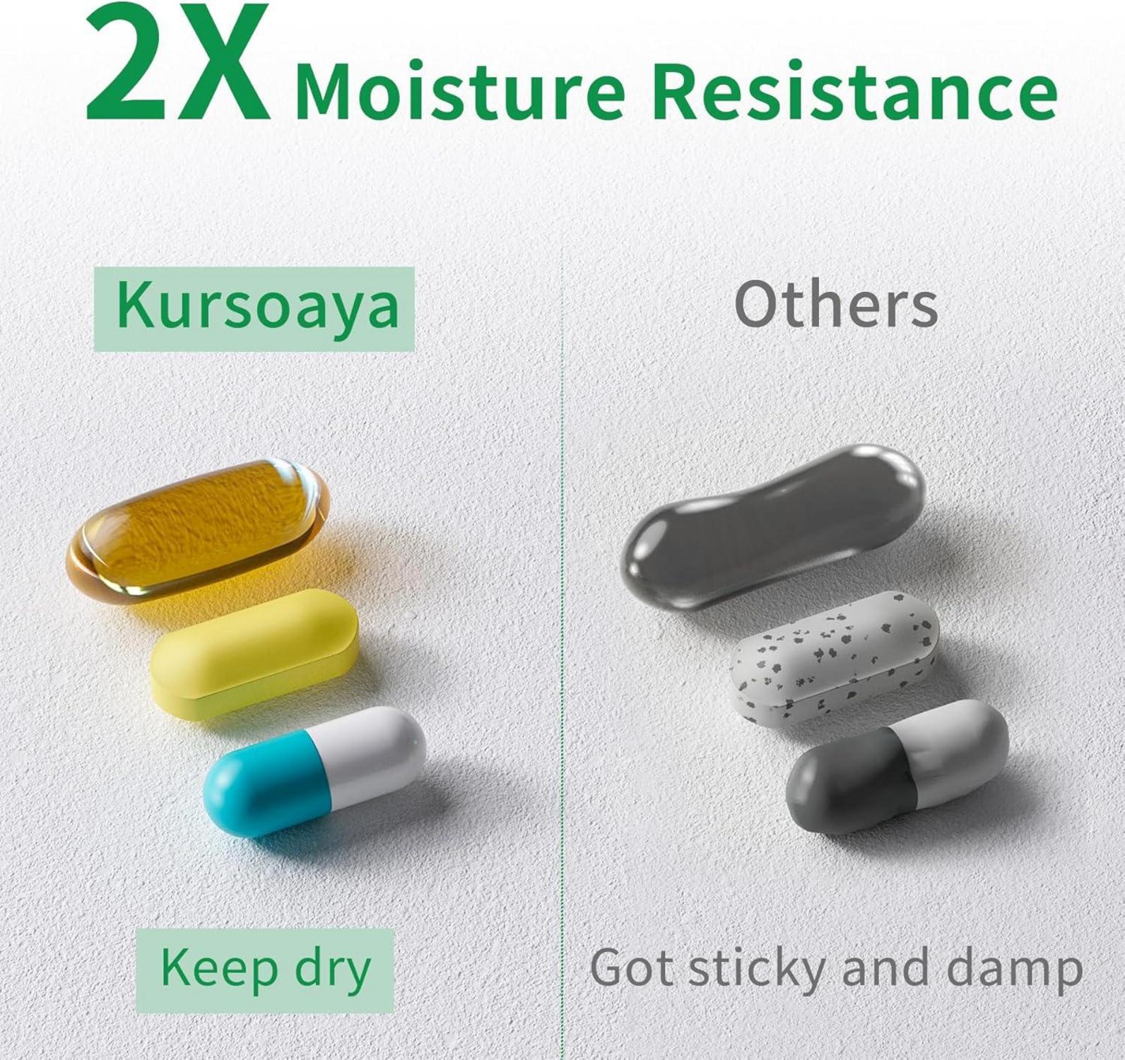 Tablettenbox 7 Tage Aluminium Pillenbox Vitamine Medikamente Grau