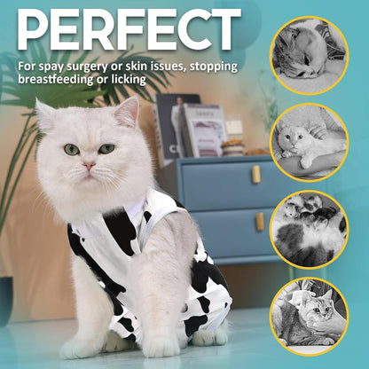 Katzenbody Erholungsanzug Modal Kastration Spay Entwöhnung Suit M Milchkuh