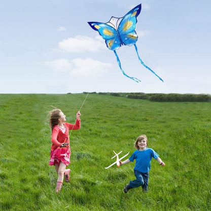 Schmetterling Drachen Kinder Flugdrachen Spielzeug in Blau