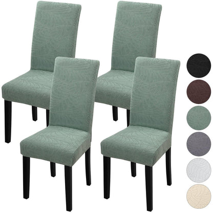 Stuhlhussen 4er Set Stretchbezüge für Esszimmerstühle Matcha Grün