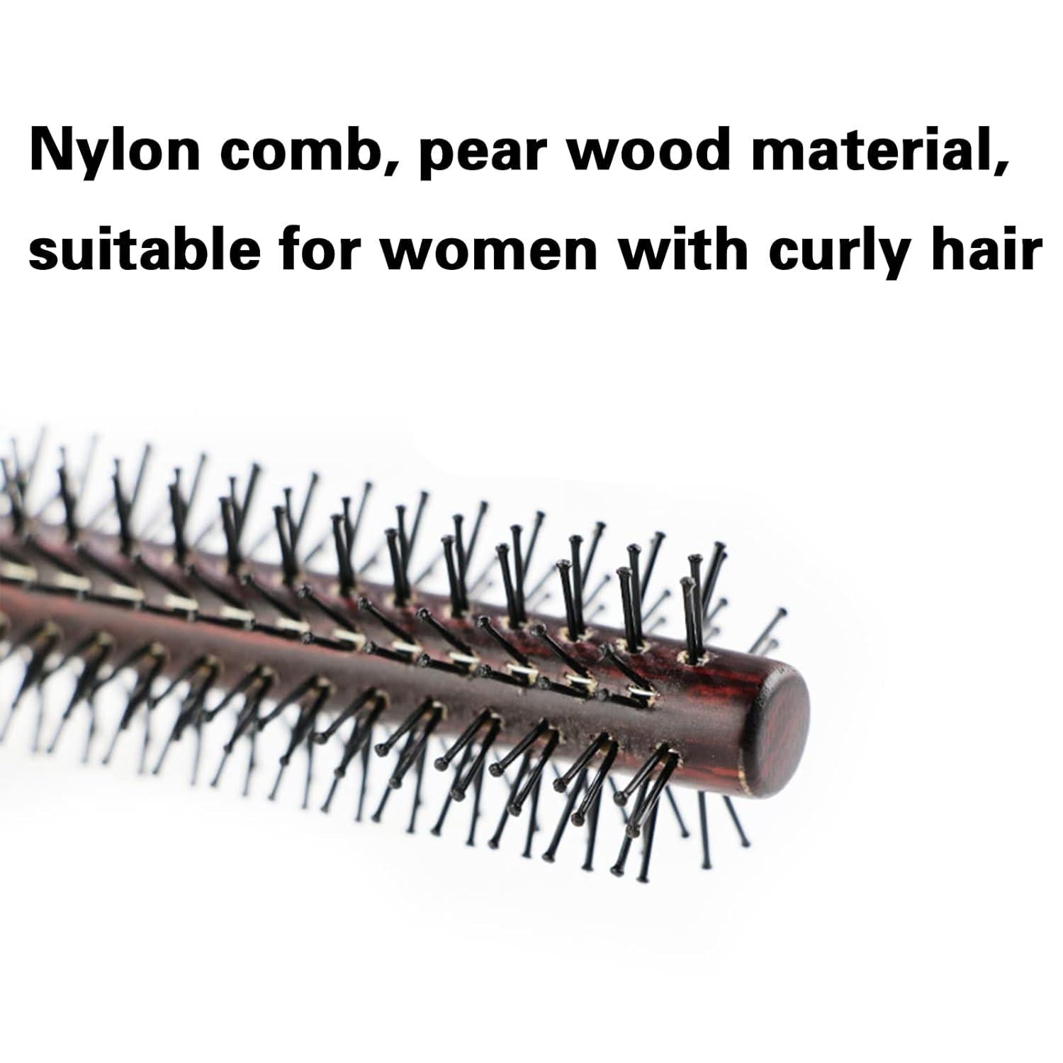 Rundbürste Nylon Borste Haarbürste Föhnen 21cm