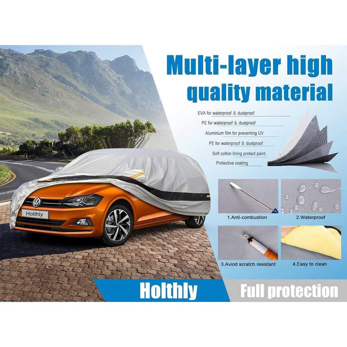 Autoabdeckung wasserdicht für Mini Electric (2019-2023)