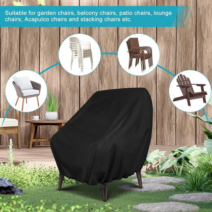 Schutzhülle Gartenstühle 2-teilig wetterfest 89x97x74cm Oxford