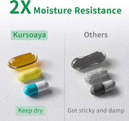 Tablettenbox 7 Tage Aluminium Pillendose Vitamine Medikamente