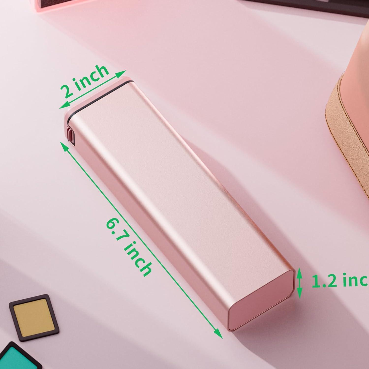 7-Tage Tablettenbox Aluminium Pillenbox Vitamine Medikamente Rosegold