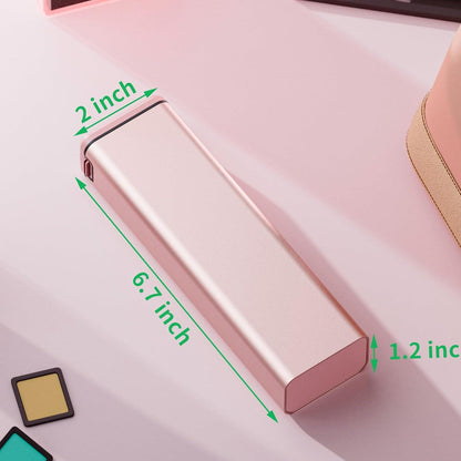 7-Tage Tablettenbox Aluminium Pillenbox Vitamine Medikamente Rosegold