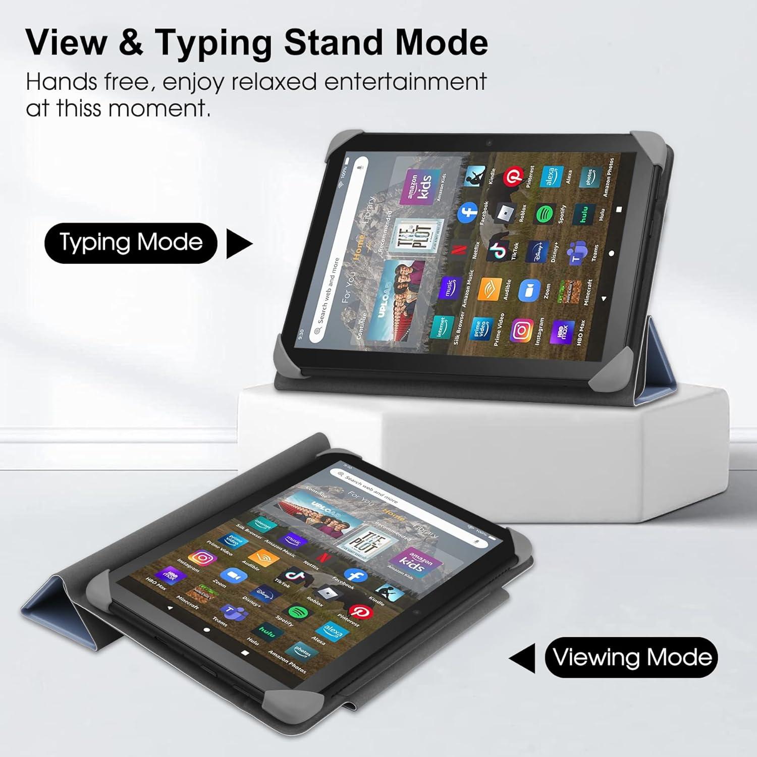 HoYiXi 7-8 Zoll Universal Tablet-Hülle mit Ständer - Violett