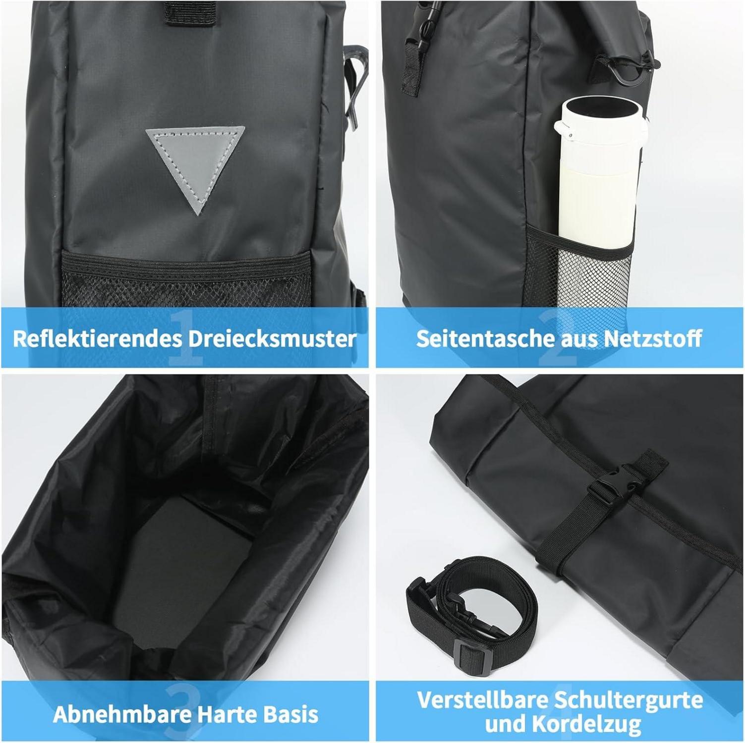 Fahrradtasche für Gepäckträger 20L wasserdicht Umhängetasche