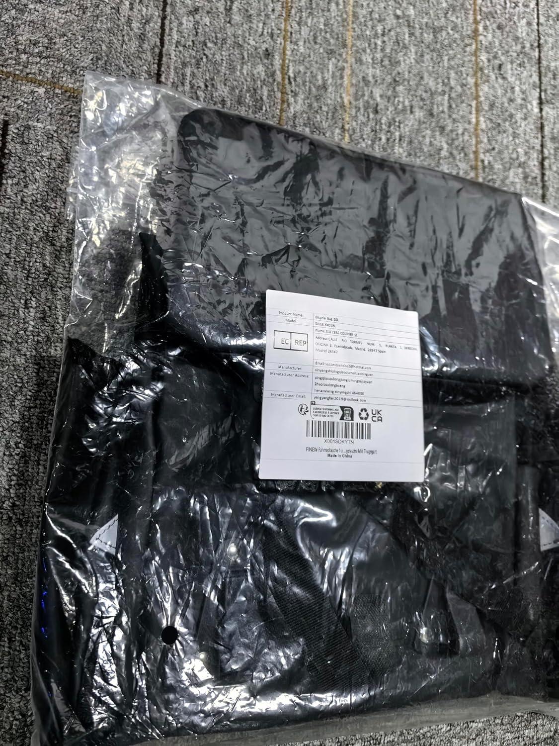 FINEW Fahrradtasche Gepäckträger 20L Wasserdicht Multifunktional_REFLEKTIEREND-Rücksitz_Mit_Tragegurt