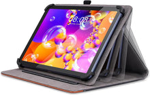 Universal Tablet Hülle 10-11 Zoll PU Leder Schwarz Multi-Winkel