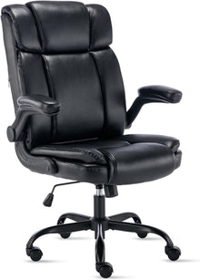 Bürostuhl PU-Leder 150KG Belastbarkeit Ergonomischer Schreibtischstuhl