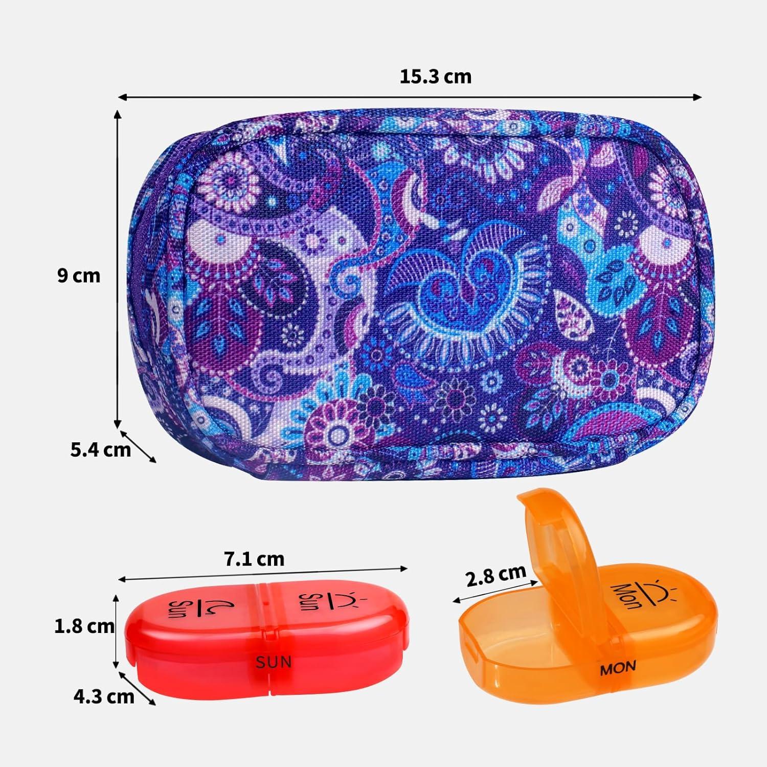 Serfeymi Tablettenbox 7 Tage Medikamentenbox Organizer mit