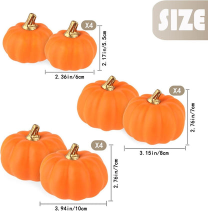Künstliche Kürbisse Set Herbst Halloween Thanksgiving Urlaub