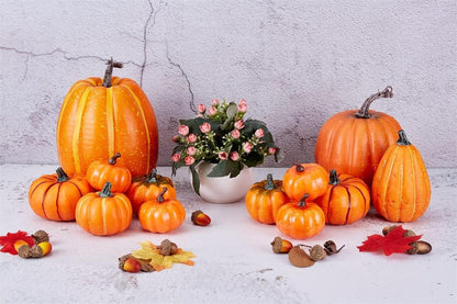 Miaikoe 12 Stück Künstliche Ernte Kürbisse Herbst