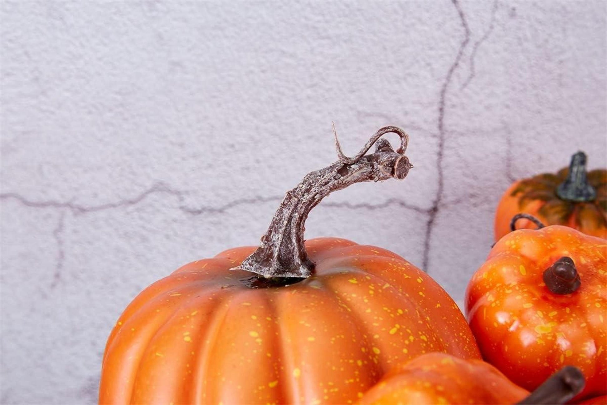 12 Stück Groß & Klein Faux Kürbisse Herbst Dekoration Thanksgiving