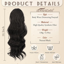 Locken Kordelzug Pferdeschwanz Haarverlängerung 40 cm