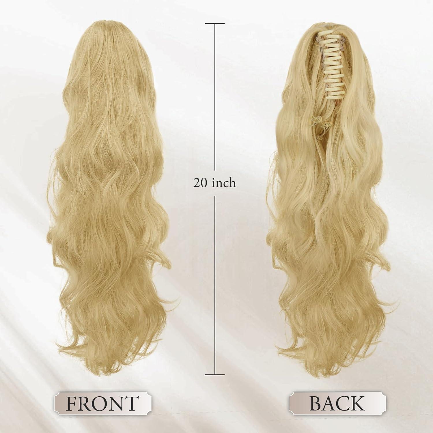 Lockige Pferdeschwanzverlängerung 50 cm für Frauen
