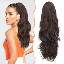 Lockige Pferdeschwanz Haarverlängerung natürlicher Synthetik Clip 50cm