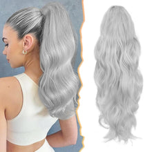 Lockige Pferdeschwanz Haarverlängerung mit Krallenclip 50 cm