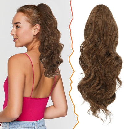 Locken Kordelzug Pferdeschwanz Haarteil Synthetisch Frauen Mädchen