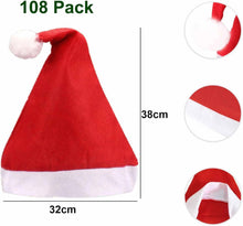VFZILH Weihnachtsmütze 108 Stück Erwachsene Kinder Set