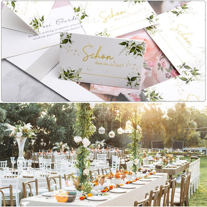 Eukalyptus Hochzeitsdeko Kommuniondeko Tischkarten 50 Stück