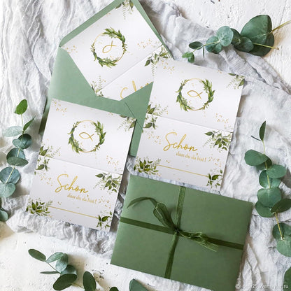 Eukalyptus Hochzeitsdeko Kommuniondeko Tischkarten 50 Stück