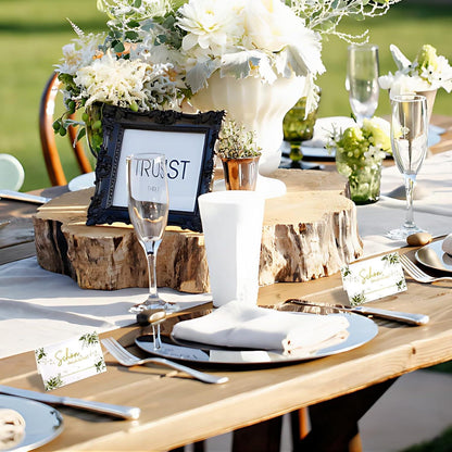 Eukalyptus Hochzeitsdeko Kommuniondeko Tischkarten 50 Stück