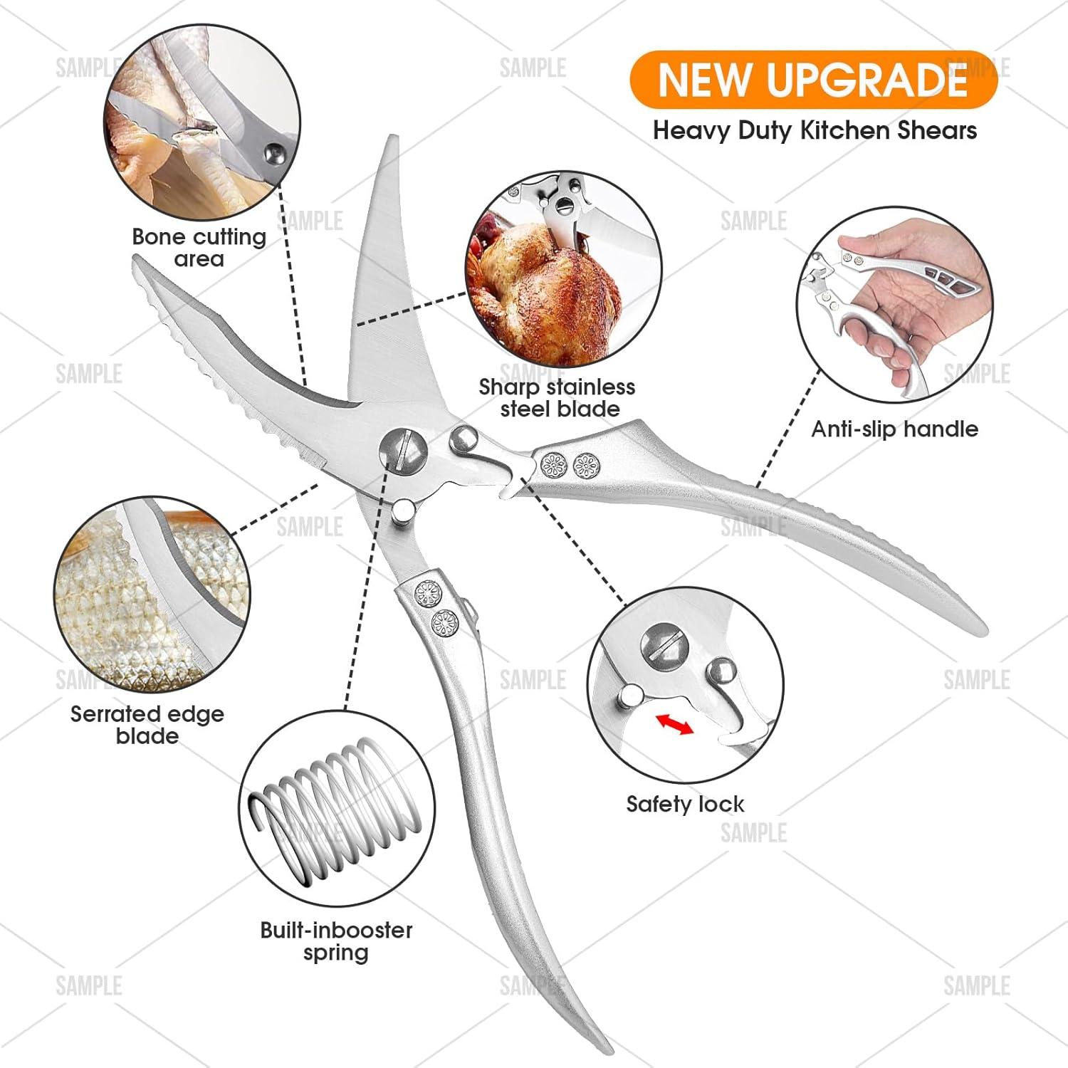 Hochwertige Lost Deer Küchenschere für Huhn, Geflügel, Fisch & mehr