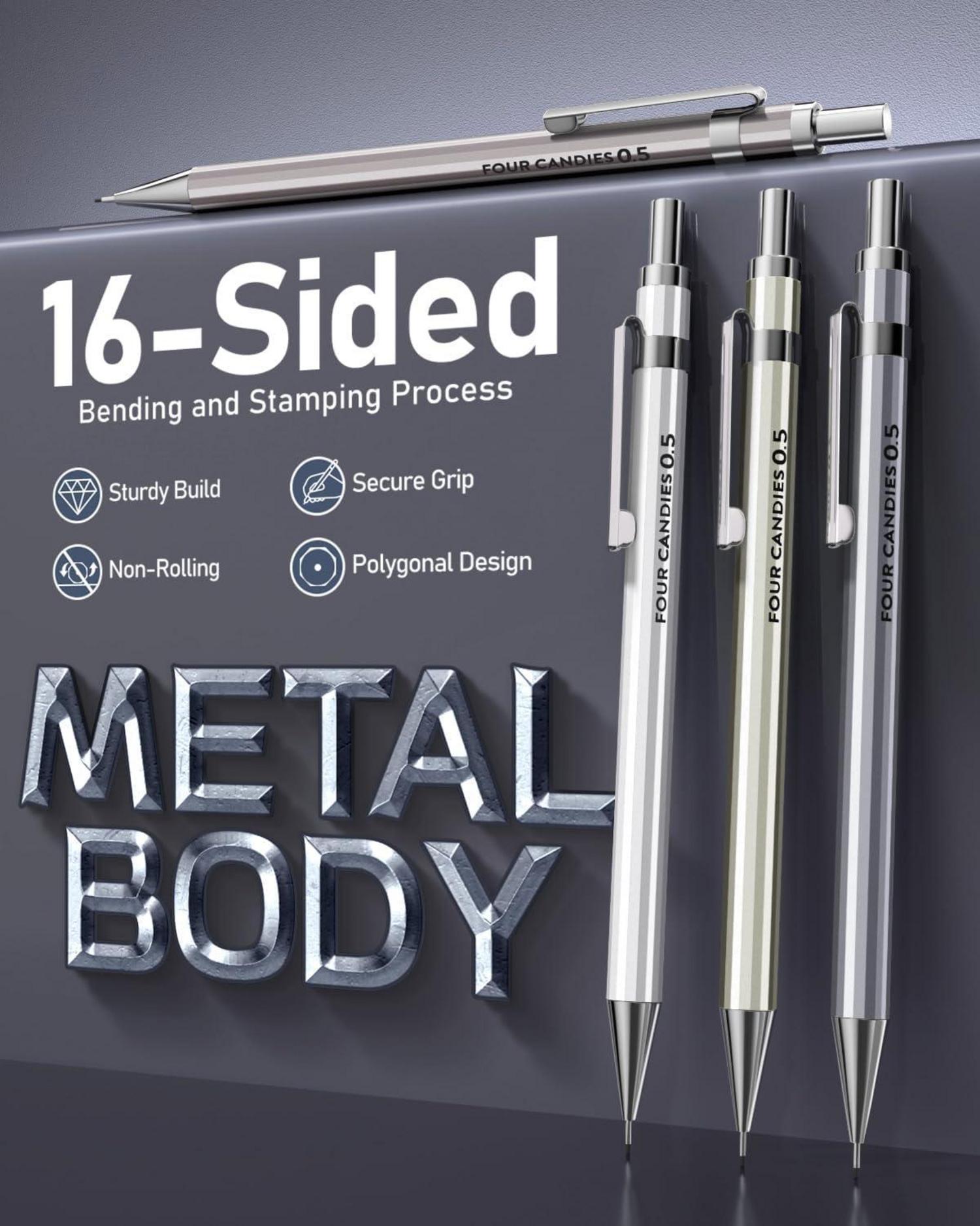 Professionelles 0,5 mm Druckbleistift Set mit 480
