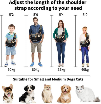 Hundetragetasche für Katzen und Hunde bis 6kg, Verstellbarer