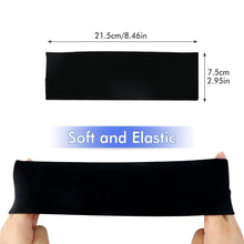 Damen Stirnband 3er Pack Sommer Sport Haarbänder Schwarz