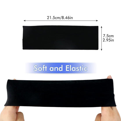 Damen Stirnband 3er Pack Sommer Sport Haarbänder Schwarz