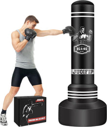 Freistehender Boxsack 175 cm für Erwachsene mit Ständer - Kickboxsack