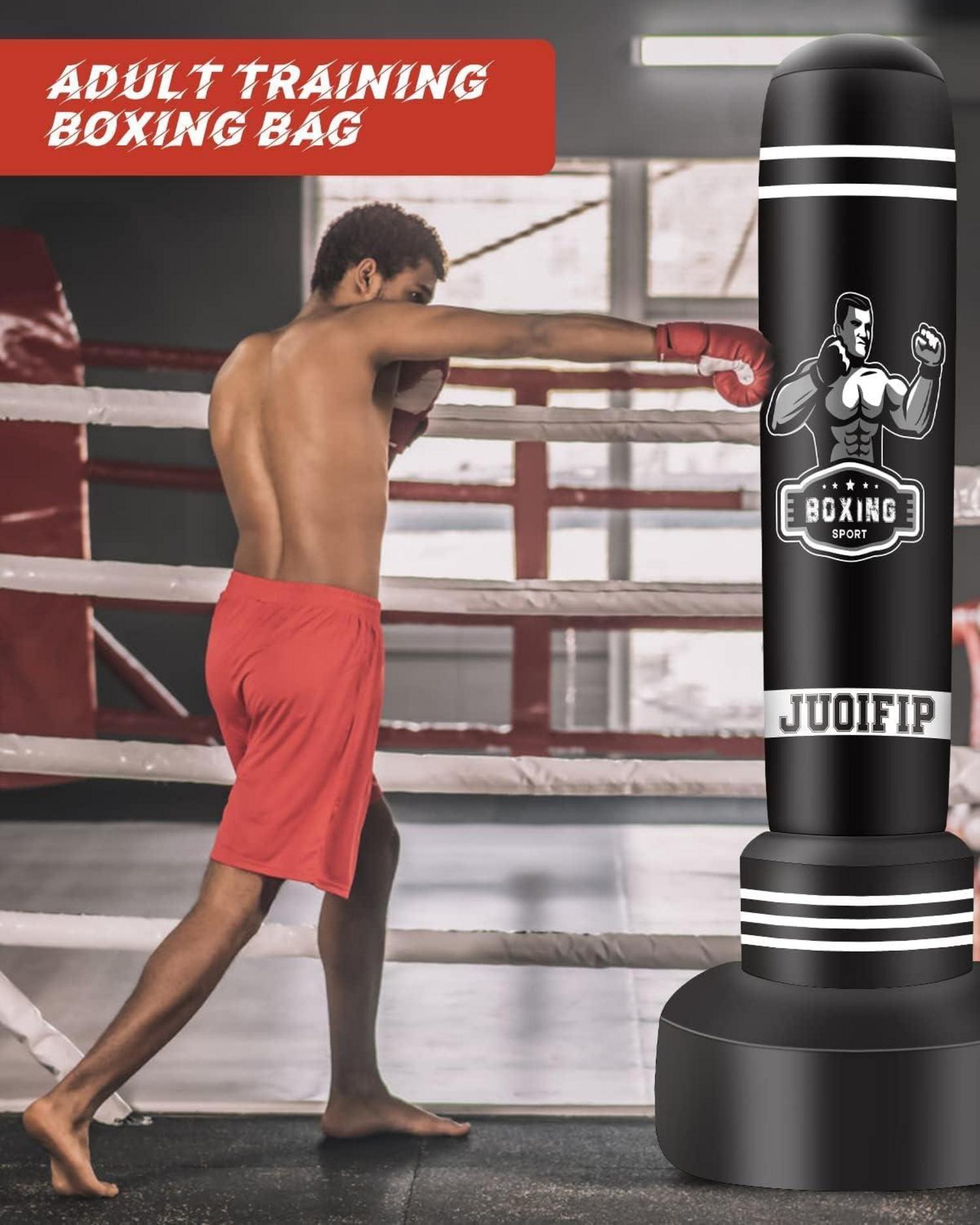 Freistehender Boxsack für Erwachsene 175cm - Schwerer Punchingsack mit