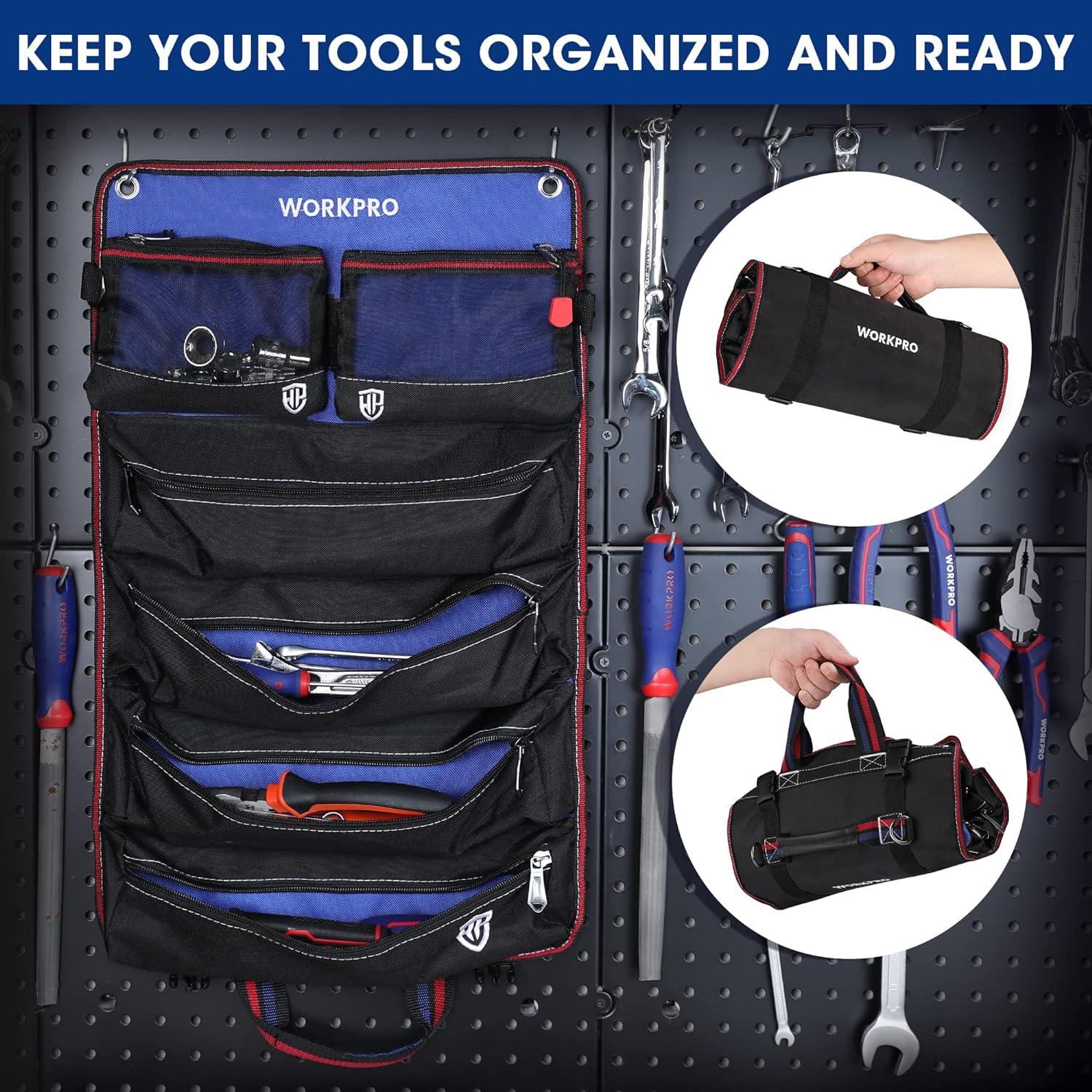 Werkzeug-Rolltasche 57*36CM, 720D Polyester, große Kapazität, Elektriker