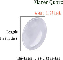 Klares Quarz Kristall Sorgenstein oval Stein Angst Stress